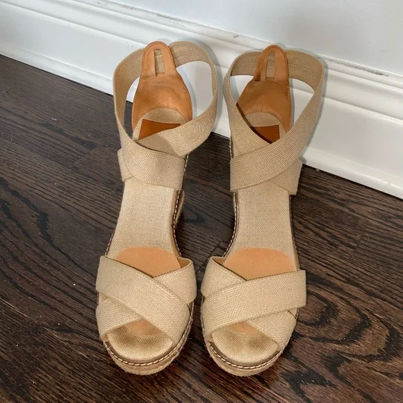 Tory Burch Wedge Espadrille Sandals - Picture 2 of 10